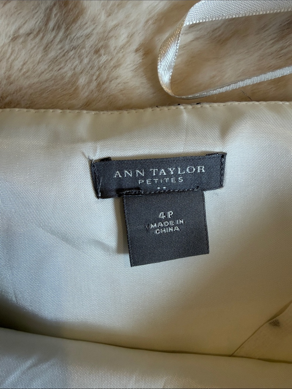 Ann Taylor Petites strapless black and white mini dress size 4 - Picture 10 of 11